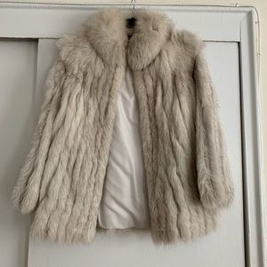 Vintage Fur Jacket, medium, cream